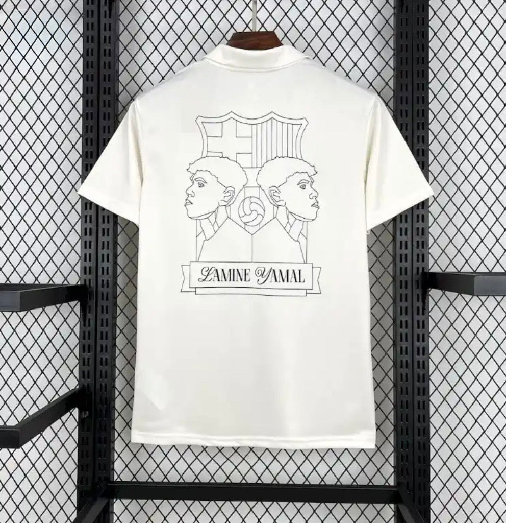 FC Barcelona Lamine Yamal White Limited Jersey