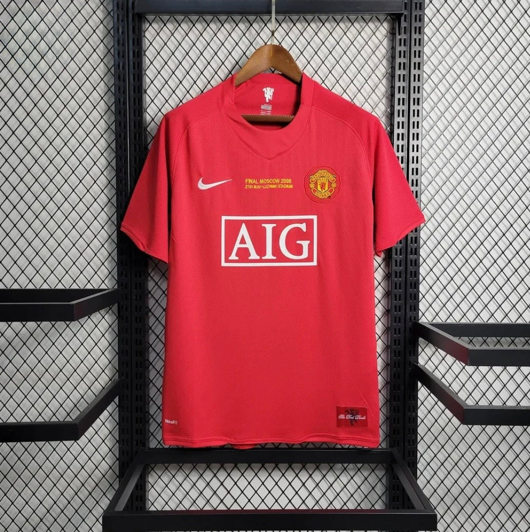 2007/2008 Retro Manchester United Home Champions League Kit