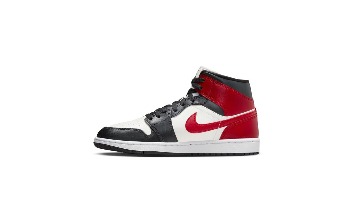 Air Jordan 1 Mid "Sail Gym Red" Wmns