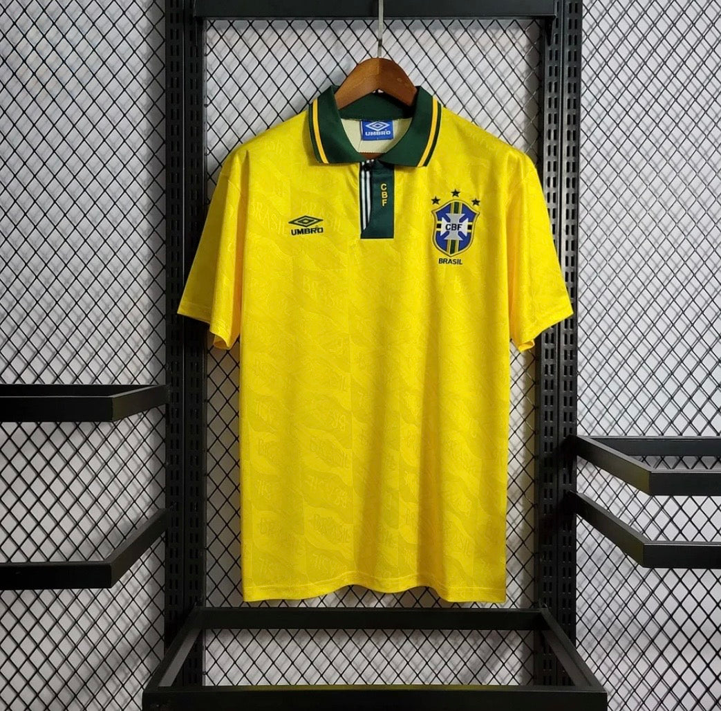 1991/93 Retro Brazil Home Jersey