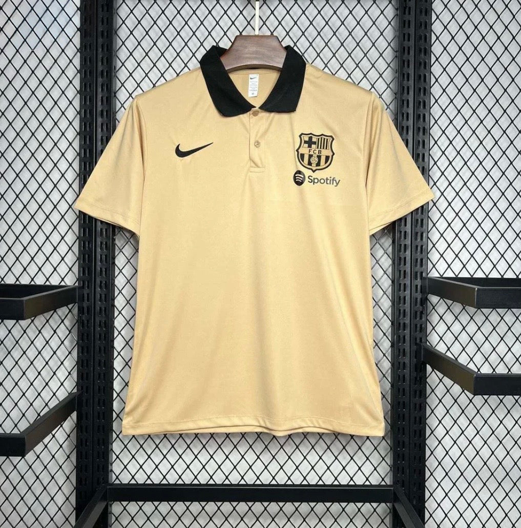FC Barcelona Polo Jersey Yellow 2024/25