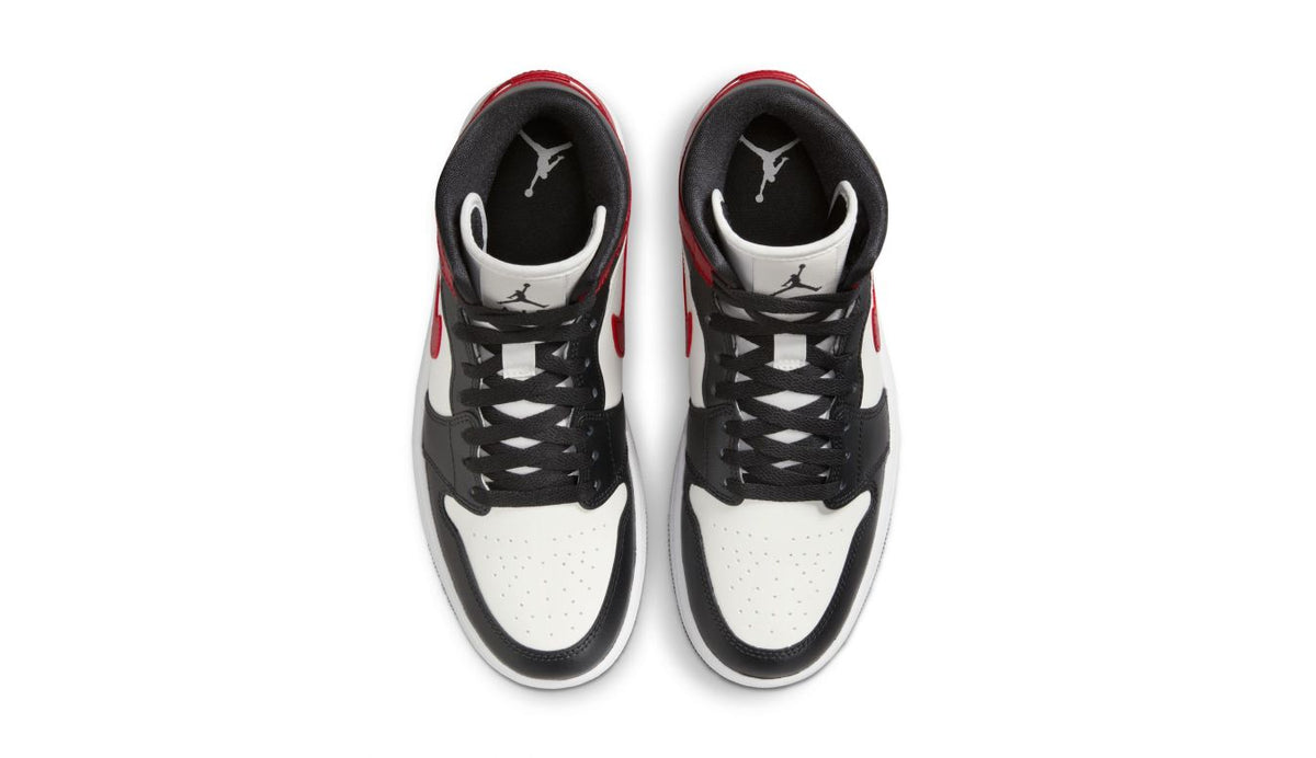 Air Jordan 1 Mid "Sail Gym Red" Wmns