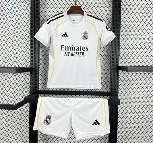 Real Madrid Home Kit 2025/26 Kids Size