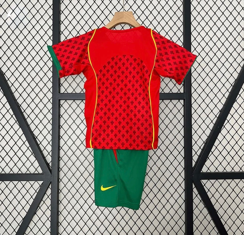 2004 Retro Portugal Home Jersey Kids Size