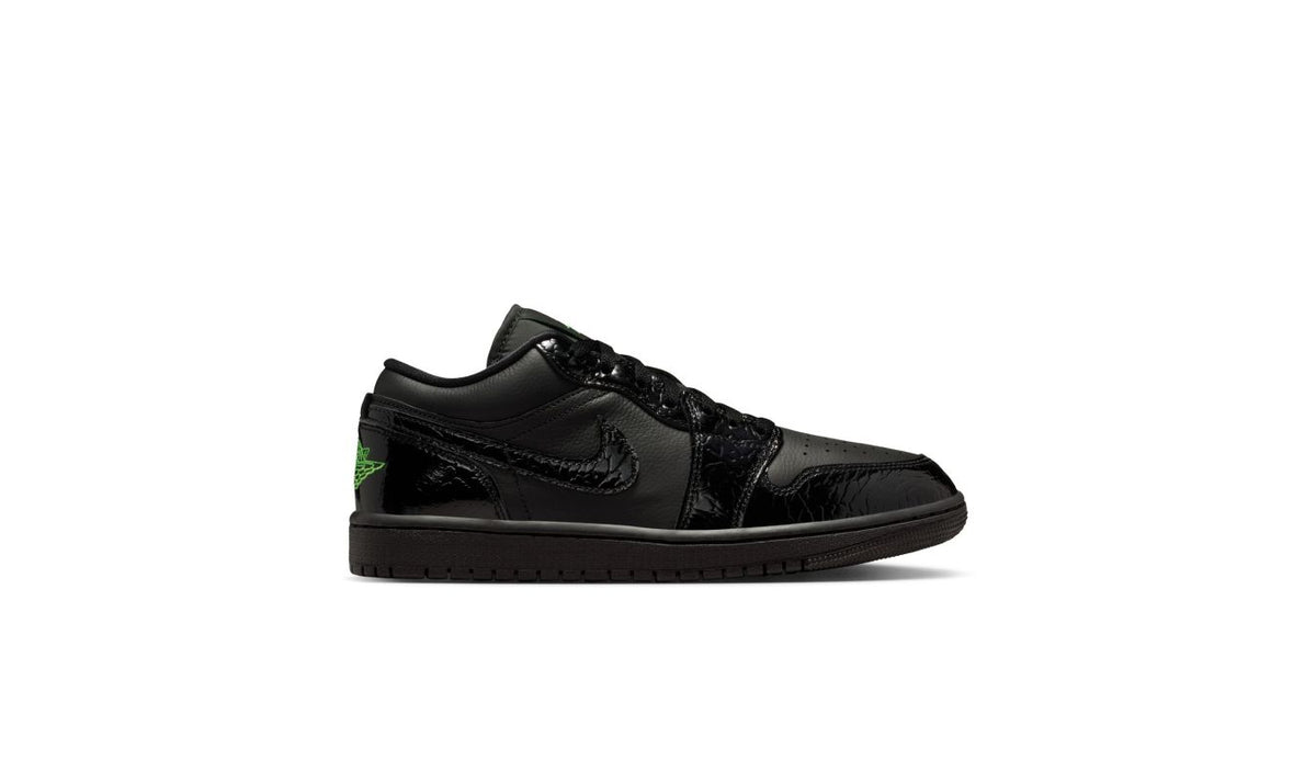 Air Jordan 1 Low SE "Black Croc Scream Green" Wmns