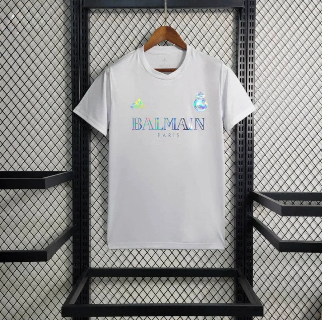 Real Madrid "Balmain" White Limited Jersey