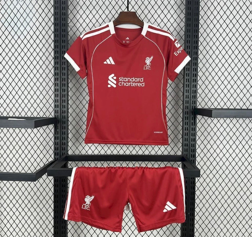 Liverpool Home Kit 2025/26 Kids Size